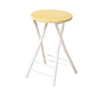 MMOU Tabouret Pliant Bois PVC, Conception Robuste et Durable pour Une Utilisation Quotidienne et Un Entretien Facile (Color : Original Wood)