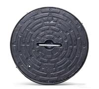 MMXYNXYD Couvercle de Regard en Plastique PE, Couvercle Rond pour Fosse Septique avec Poignée, 6 Tailles Disponibles, Antidérapant pour Jardin et Cour(630 mm/24.8 in)
