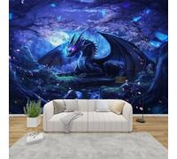 MMYAOKEN Papier Peint Panoramique Dragon 200x140 cm - Décoration Murale Dragon Fantastique - Tapisserie Murales Papier Peint Intissé pour Chambre Salon - Moderne Poster Tableaux Photo Muraux