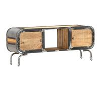 MNISDFL Armoire de rangement moderne pour salon, bibliothèque, meuble TV, 110 x 30 x 42 cm, en bois massif de mangue, pour salon, chambre à coucher, etc