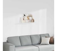 MNISDFL Étagère Murale Flottante Blanche 80x23,5x3,8 cm en MDF avec Cadre métallique, système de Montage Invisible pour Livres, distinctions et décorations