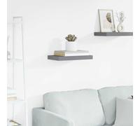 MNISDFL Étagère Murale Flottante Gris 40x23x3,8 cm en MDF avec Cadre métallique, système de Montage Invisible pour Livres, distinctions et Ornements, Design élégant pour décorer Un Mur