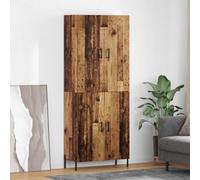 MNISDFL Haut Armoire Mural Moderne Minimaliste 69,5 x 34 x 180 cm Bois d'Ingénierie, Armoire Haute Contemporaine pour Salon, Rangement Mural Épuré