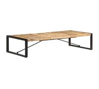 MNISDFL Table de chevet, table pour ordinateur portable, table basse, 180 x 90 x 40 cm, bois de manguier rugueux, convient pour salon, chambre à coucher, bureau