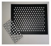 MNMIOIO Marqueurs Scan 3D, 3D Scanner Marker Point Matte High Scan Reflective Black Small Round Sticker(Outer7inner3(10000))