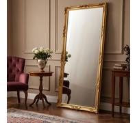 MO.WA Miroir Mural Classique 82x182, Grand Cadre Baroque Feuille d'or, Miroirs Bois, Pleine Longueur, Miroir Long Cadre Baroque, Miroir Classique, Made in Italy