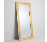 MO.WA. Miroir Mural Grand Bois 82x182, Style Rustique, Pleine Longueur, Miroirs muraux Cadre Bois Sapin Massif, décoration Mural - Made in Italy