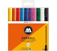 MO200450 - Marqueur acrylique, 2 mm, 10 couleurs
