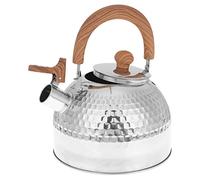 Moageme Bouilloire Sifflante Induction 2L - Théière pour Cuisinière en Acier Inoxydable avec Poignée Résistant à la Chaleur - pour Toutes Les Cuissons