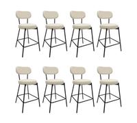 MOB-IN Chaises Celeste îlot Bar métal Tissu Velours côtelé H65cm