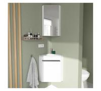MOB-IN Ensemble Lave-Mains d'angle SKINO + Vasque + Armoire de Toilette