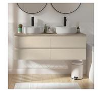 MOB-IN Ensemble Meuble Sorrento Double Vasque Suspendu 120cm