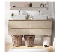 MOB-IN Ensemble Meuble Sorrento Double Vasque Suspendu 120cm