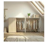 MOB-IN Lot de 2 portants vêtements KADRA sous combles 200x85cm