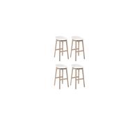 MOB-IN Lot de tabourets de Bar en Bois 65cm Riva