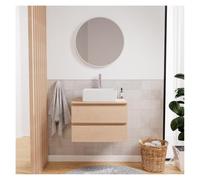 MOB-IN Meuble Simple Vasque Sorrento décor chêne 60cm