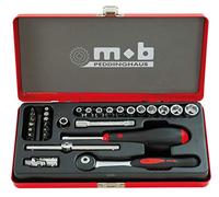 MOB Outillage 0000983401 Coffret de Douilles/Embouts 4 à 13 mm 1/4'' 29 Pièces