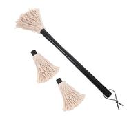 Mobestech 1 Ensemble Brosse de Plongeon de vadrouille brosses à vadrouille pour Barbecue pour Sauce vadrouille à badigeonner pour Cuisiner Brosse de bouffée de grillade Bois d'hévéa