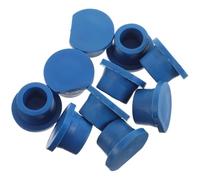 Mobestech 10pcs Bouchons de Vidange en Pvc pour Bac à Shampoing Bleu, Prévient le Débordement D'eau Joint Étanche, pour Laver Cheveux Allongé Garçon et Filles et Patients