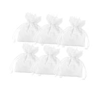 Mobestech 18pièces Sachet De Bonbons Pour Mariage De Pochons Dentelle Blanche Pour Décoration De Fête Pour De Dragées Et Invités