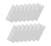 Mobestech 2ensembles Toise Murale pour Garçon Fille Gabarit de Mesure Plastique Pochoir de Rechange pour Suivi de Croissance Outil de Mesure pour Tout-petits