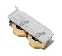 Mobestech 2pièces Roulette Porte Coulissante Robuste Acier Inoxydable Double Roue Cuivre à Roulement Galet Pour Porte Patio Coulissante Fonctionnement Stable Et Glissement