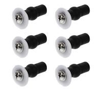 Mobestech 6 Pièces Boulons pour Siège de Toilette en Laiton et Plastique Noir, Accessoires de Fixation Résistants à L'usure, Kit Complet pour Réparation Abattant Toilettes Wc