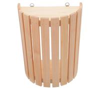 Mobestech Bois Abat-Jour de Sauna Décoratif, Demi-Cylindre Khaki | Surface Lisse à Entretien Facile, de L’éblouissement, pour Spa, Sauna Intérieur ou Extérieur