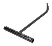 Mobestech Crochet de Levage en Acier Noir Forme en T pour Couvercle de Regard, Facile à Nettoyer, Outil Solide pour Ouvrir les Plaques D'égout