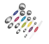Mobestech Cuillères Doseuses Magnétiques En Acier Inoxydable 7 Pièces Cuillères à Double Tête Pour Pâtisserie Ustensiles Cuisine Mesures Précises Pour Sel Et Assaisonnement Ensemble Coloré Avec Niveau