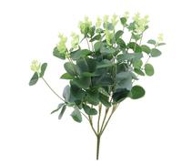 Mobestech Fausse Branche Eucalyptus Artificielle Eucalyptus pour Arrangement Floral Décoration Intérieure Tige de Plante Artificielle