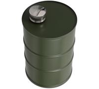 Mobestech Flasque de Poche en Acier Inoxydable, Petite Fiole Cylindrique 750ml, Verte, Étanche, pour Liqueur et Boisson, pour Fêtes et Activités de Plein Air