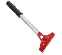 Mobestech Grattoir Multifonction Portable en Acier Inoxydable et Plastique Rouge pour Enlever Peinture et Boue Sèche sur Béton et Granit, Nettoyage Sols et Verre Couleur Couleur Aléatoire