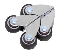 Mobestech Lot de 4 Roulettes Directionnelles en Caoutchouc pour Meubles, Capacité de Charge Élevée, Compatibles Surfaces Dures, pour Chambres et Ateliers