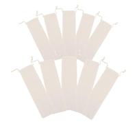 Mobestech Paquet Cordon en Coton et Lin pour Rangement de Baguettes, Lot de 10 Pochettes Portables et Peu Encombrantes, pour Pique-niques ou Paquet à Déjeuner