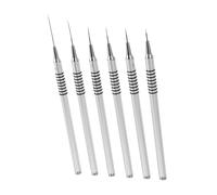 Mobestech Pinceaux Multifonctionnels pour Nail Art avec Fils Set pour Techniques Variées Peinture Japonaise et Striping