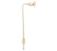 Mobestech Poussoir à Bougie Portable Éteignoir à Bougie Unique Bouchon de Bougie Manche Long 23.00 CM Aluminium pour Candle Wick et Candle Usage Maison et Bougies parfumées