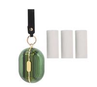 Mobestech Rouleau Anti-peluches Portable Mini pour Vêtements, Format Voyage | Réutilisable, Texture Antidérapante, Poignée Semi-circulaire, Recharges Incluses, Usage Maison et Déplacement