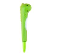 Mobestech Stylos à Écrire Dinosaure Mignons pour Élèves Filles Encre Gel 0,5mm, Prise Confortable en Éponge Verte, pour École et Maison
