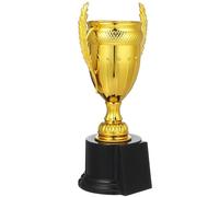 Mobestech Trophée de Compétition Sport en Plastique Doré Base Plate, Usage Polyvalent et Portable, pour Fête Coupes Trophées Élégantes Réutilisable
