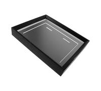 Mobestech Vitrine Murale en Bois Massif pour Médailles A4 Deux Compartiments Deux Trous Présentoir à Trophées et Médailles Multifonction, Cadre D’exposition 26,9 X 22,9 Cm pour Souvenirs