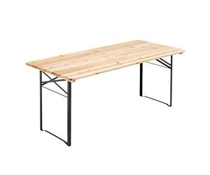 MobEventPro Table en Bois 180 cm Brasserie Pieds pliants
