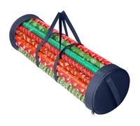 Mobi Lock Sac de Rangement Papier Cadeau d’Anniversaire - Organisateur Cylindrique avec Fermeture Éclair & Poignées Renforcées - Contient 18-25 Rouleaux - Porte-Papier Cadeau Anti-Déchirure