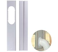 Mobile climatiseur universel réglable fenêtre plaque d'étanchéité attelle déflecteur-2pcs-Interface à bouche plate de 150 cm