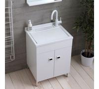 MOBILE DE LAVAGE 60X50 CM RÉSINE AVEC DEEP PUITS