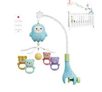 Mobile musical pour berceau de bébé - Support de bras pour sonnette de lit - Hochet de berceau portable pour enfant - Clochette de lit pour chambre d'enfant, lit de chevet, parc pour filles et garçons