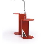 MOBILI FIVER, Lot de 2 Tables d'appoint en métal Camilla, h45 et h55, Terre Cuite, FERP, Table Basse de Salon, Made in Italy