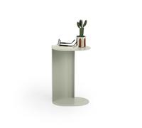 MOBILI FIVER, Table d'appoint en métal Camilla, 30x22,5x45 cm, Beige, FERP, Table Basse de Salon, Made in Italy