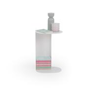 MOBILI FIVER, Table d'appoint en métal Camilla, 30x22,5x45 cm, Blanc, FERP, Table Basse de Salon, Made in Italy