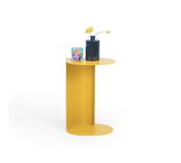 MOBILI FIVER, Table d'appoint en métal Camilla, 30x22,5x45 cm, Jaune Moutarde, FERP, Table Basse de Salon, Made in Italy